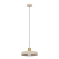 Eglo Valdiola pendel Ø36 cm sand/børstet messing